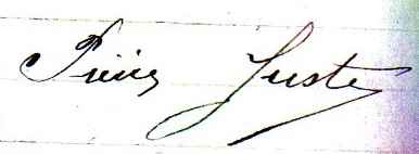 Signature Pierre Juste